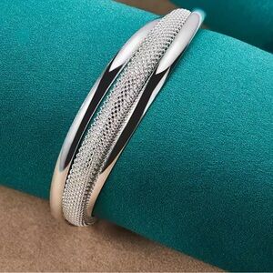 Silver Bangle Bracelet stamped .925